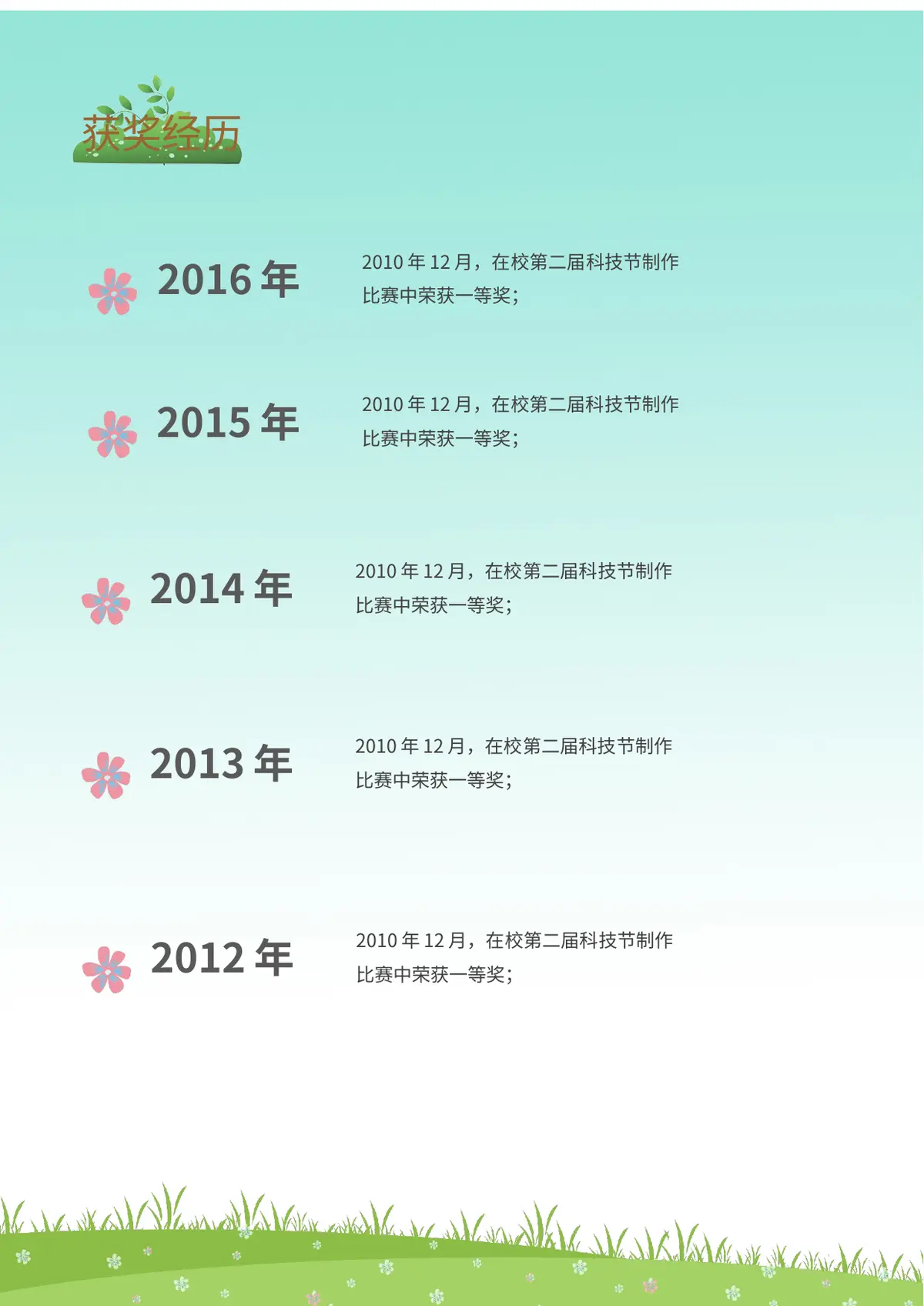2026广州市天河区第一实验小学小升初简历 1第5页预览