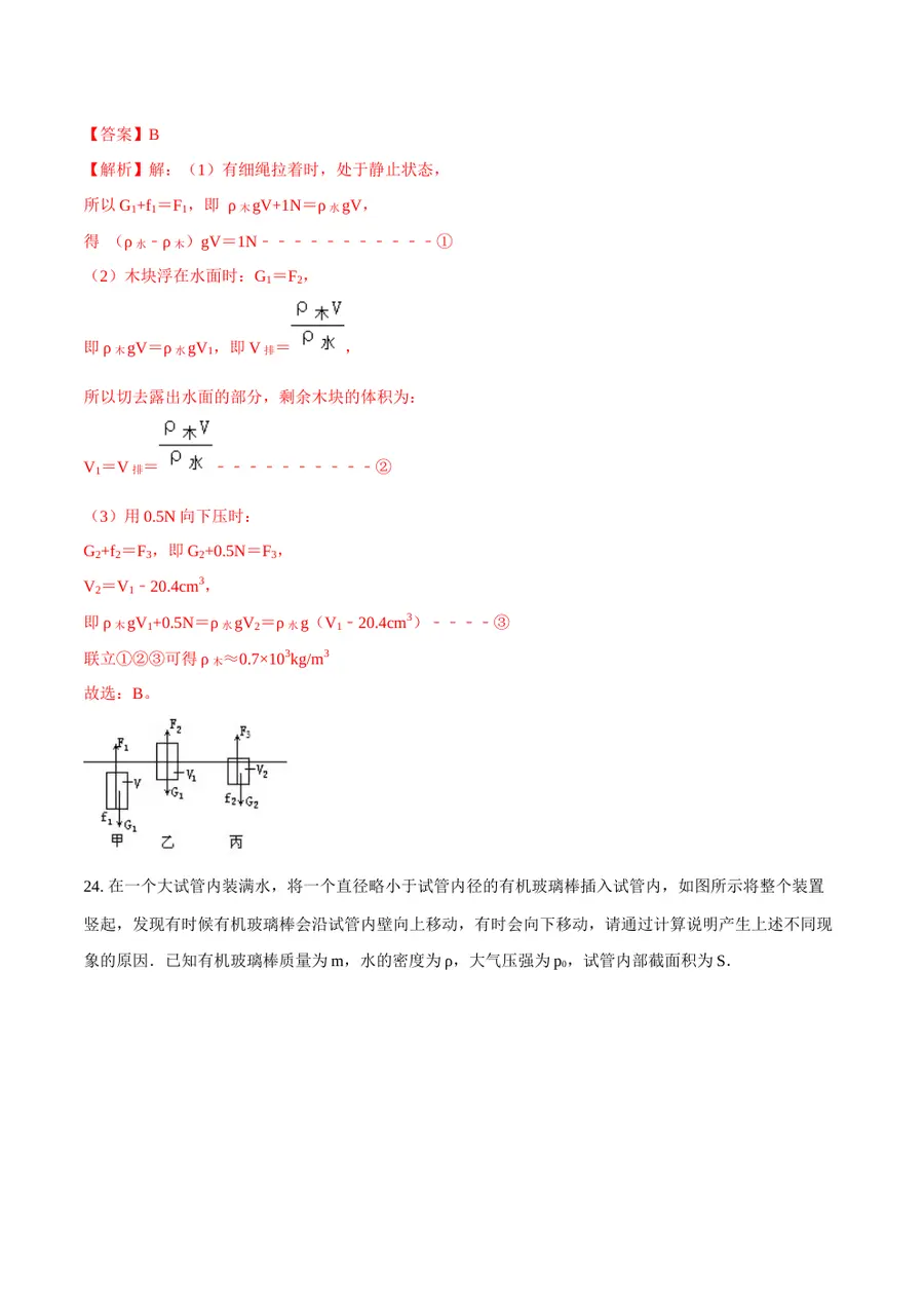 2026专题03 浮力（解析版）第19页预览