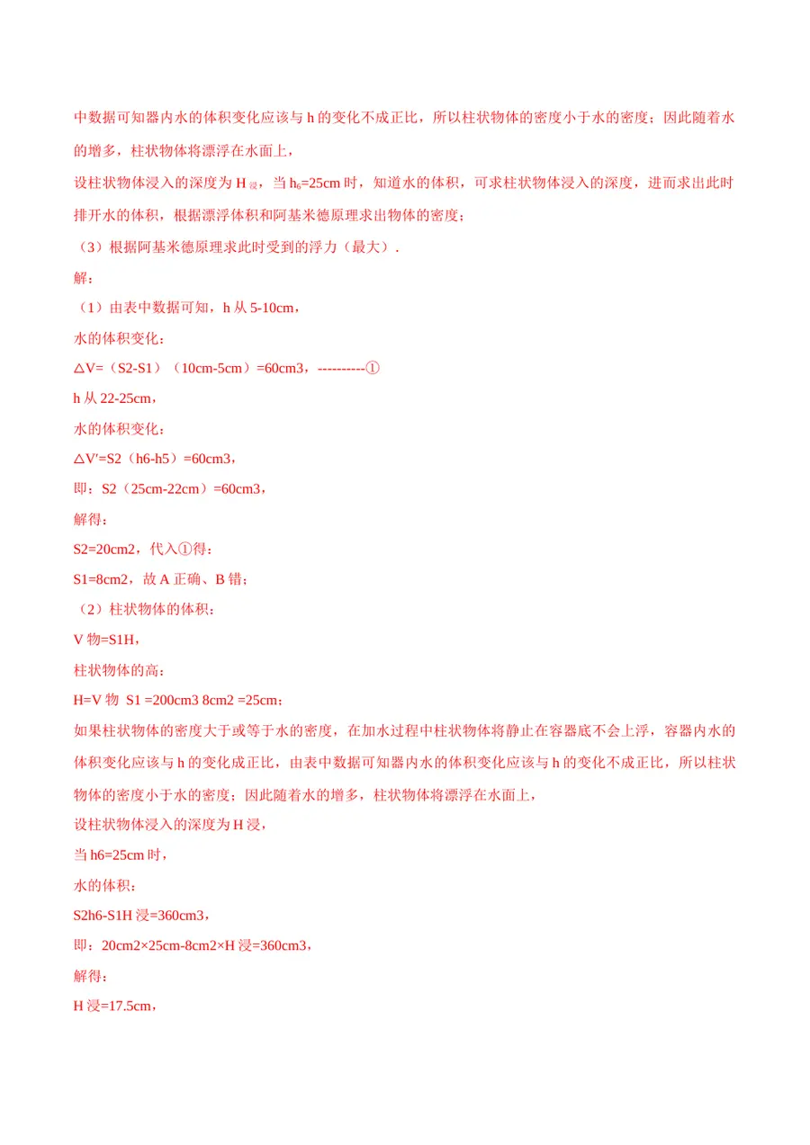 2026专题03 浮力（解析版）第6页预览